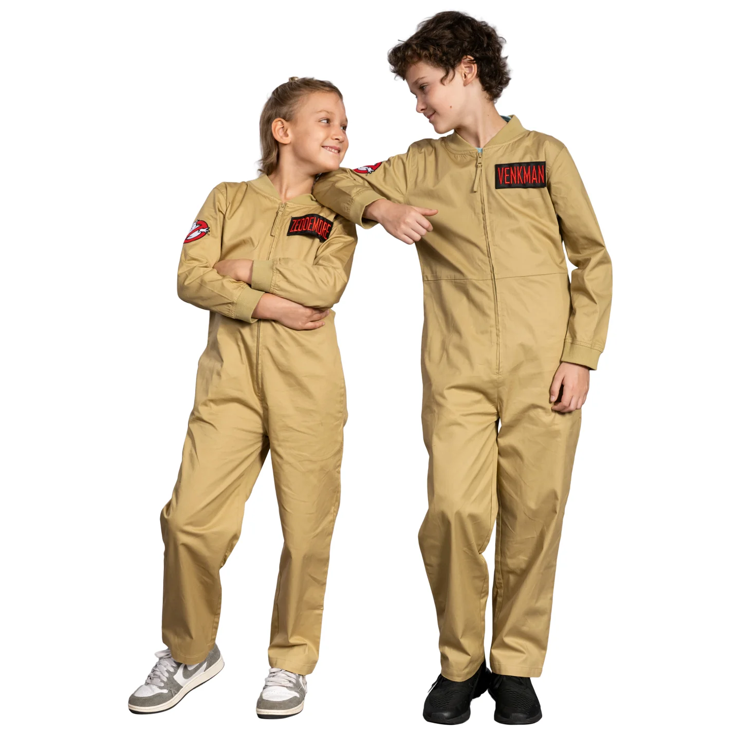Kids Youth Ghostbusters Changeable Name Patches Halloween Cosplay Costume Jumpsuit - Image 3