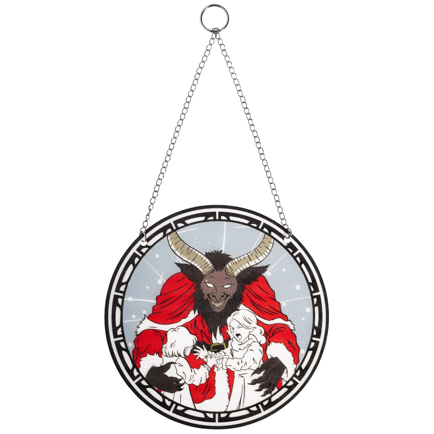 Krampus 6-Inch Suncatcher Halloween Xmas Ornament Window Home Decor Gift - Image 3