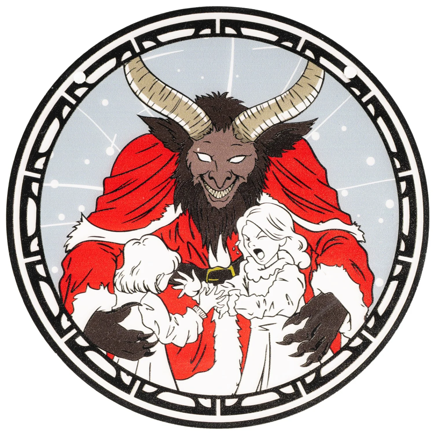 Krampus 6-Inch Suncatcher Halloween Xmas Ornament Window Home Decor Gift - Image 4