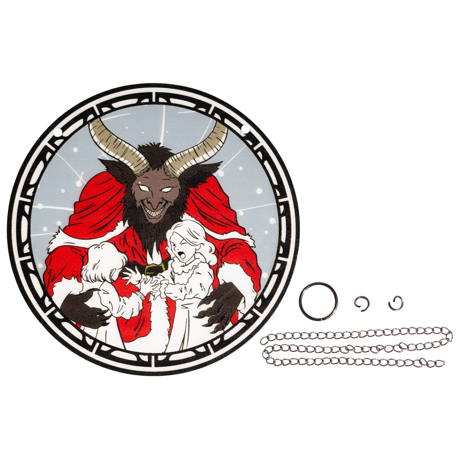 Krampus 6-Inch Suncatcher Halloween Xmas Ornament Window Home Decor Gift - Image 7