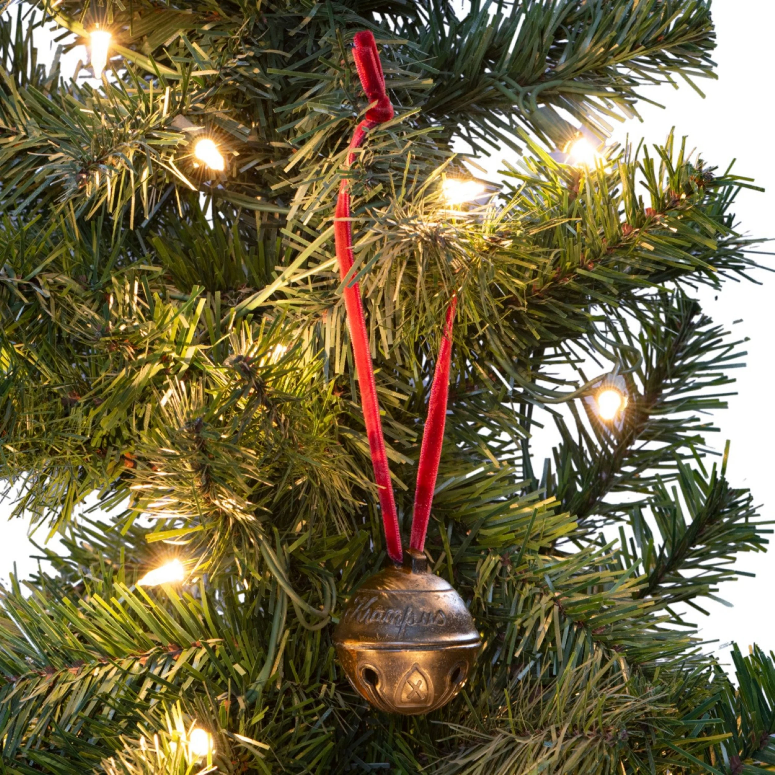 Krampus Bell Cursed Jingle Bell Metal Replica Xmas Ornament w/ Red Bag - Image 6