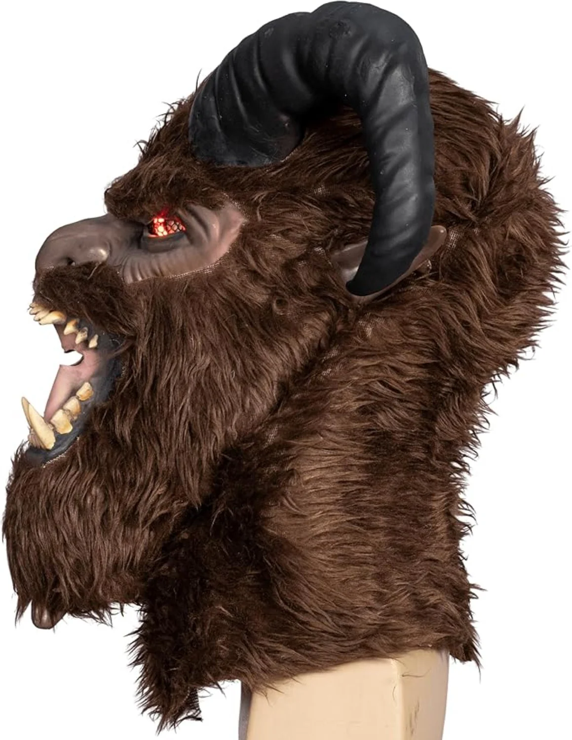 Krampus Scary Santa Claus Light Up Eyes Adult Unisex Halloween Costume Cosplay Mask - Image 5