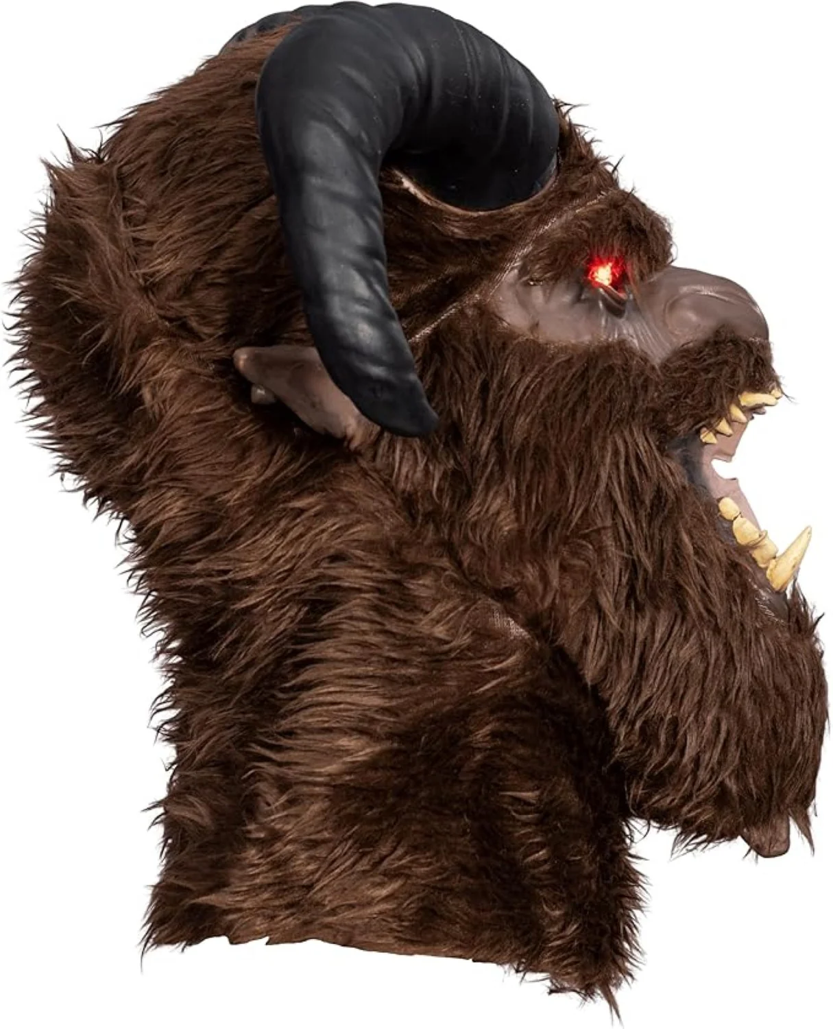 Krampus Scary Santa Claus Light Up Eyes Adult Unisex Halloween Costume Cosplay Mask - Image 7