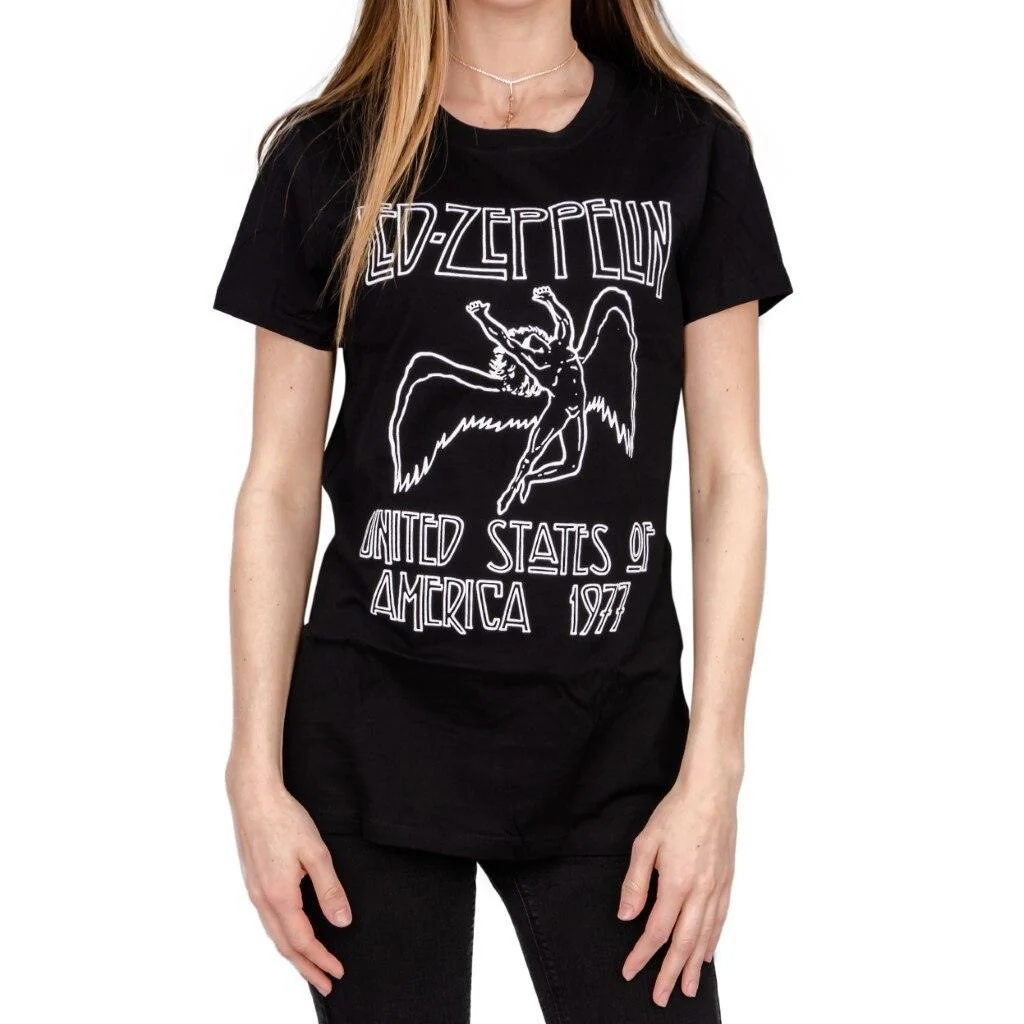 Led Zeppelin 1977 American Tour Juniors T-shirt