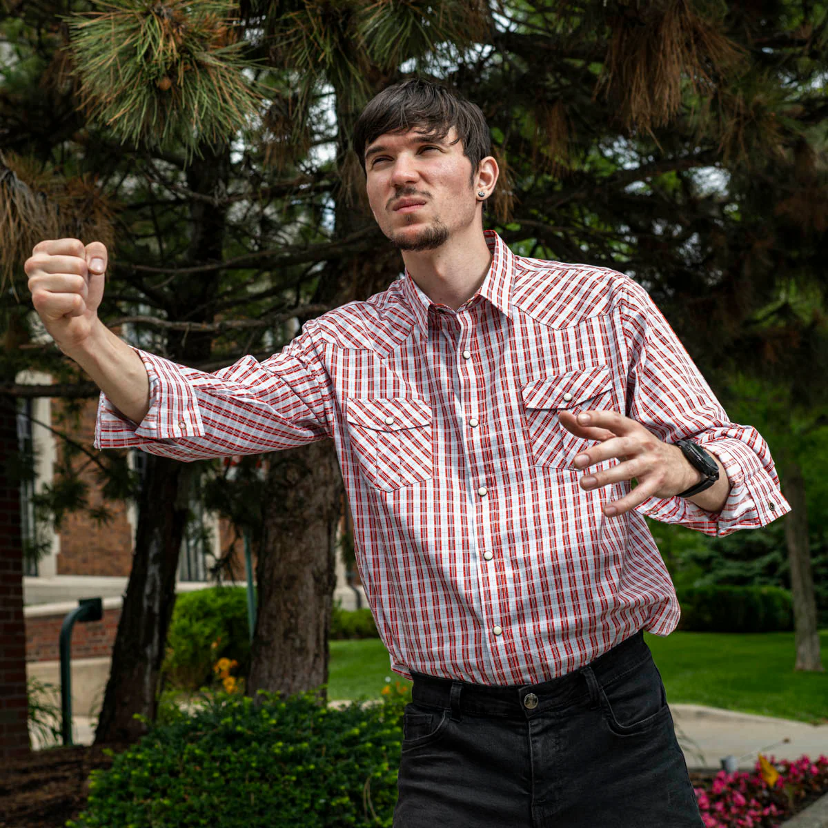 LetterKenny Wayne Plaid Costume Shirt - Image 4