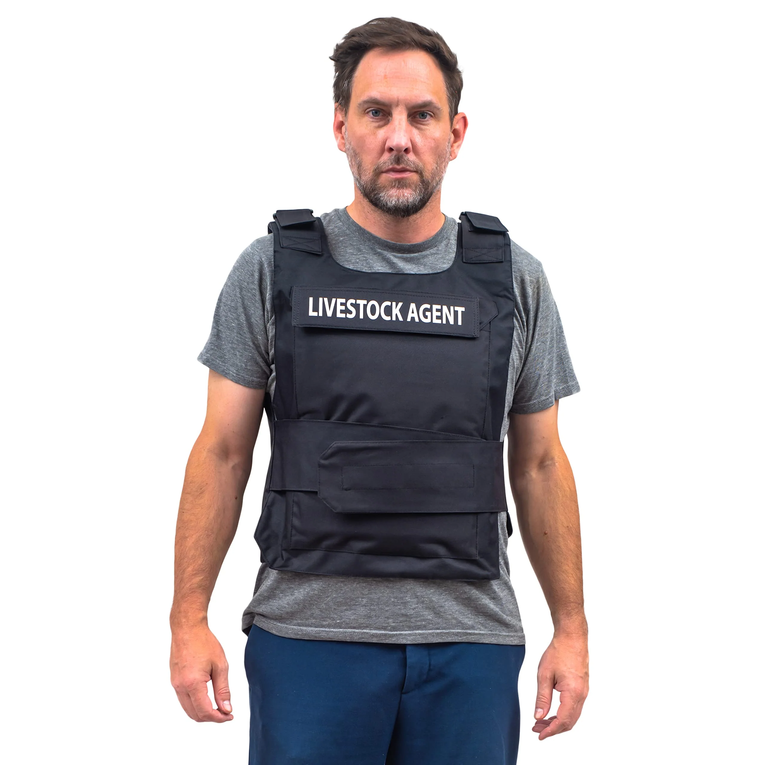 Livestock Agent Wyoming Police Vest Halloween Costume Cosplay - Image 2