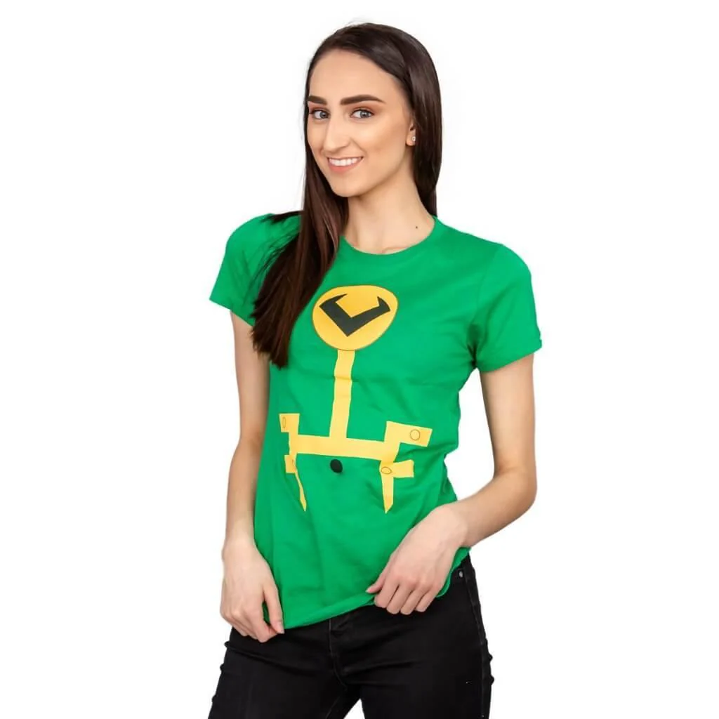 Loki Kawaii Minimal Kid Loki Symbol T-Shirt - Image 2