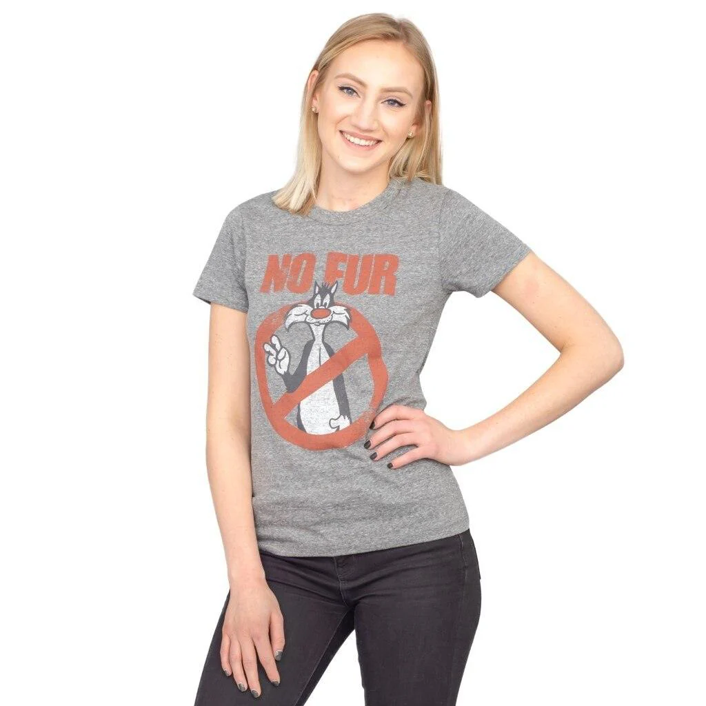 Looney Tunes Sylvester the Cat No Fur T-Shirt - Image 3