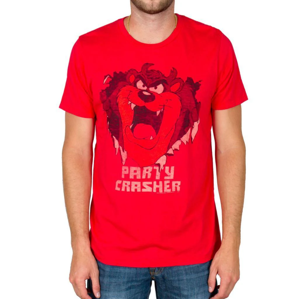 Looney Tunes Tazmanian Devil Party Crasher T-Shirt