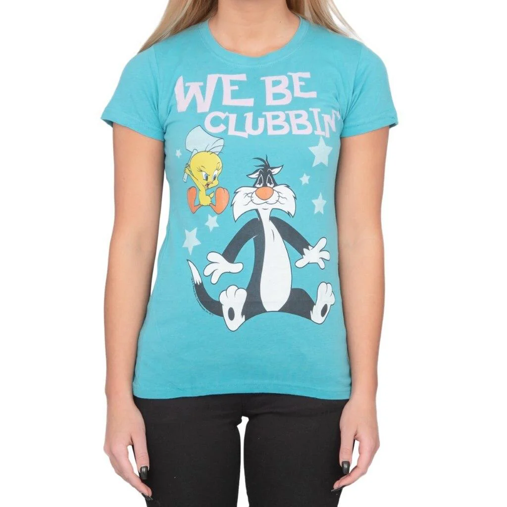 Looney Tunes We Be Clubbin' Sylvester And Tweety T-Shirt - Image 3