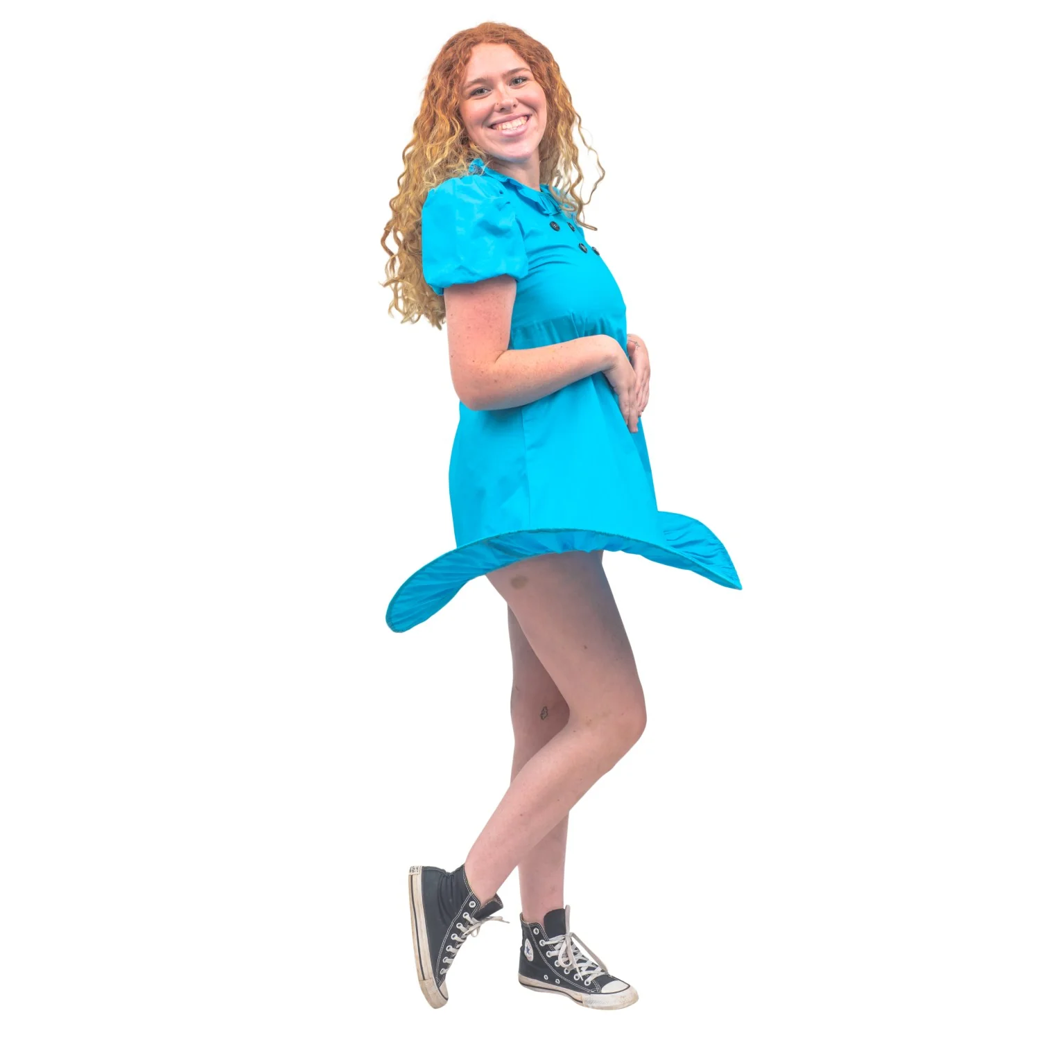 Lucy Blue Dress Women's Halloween Costume Cosplay - Image 7