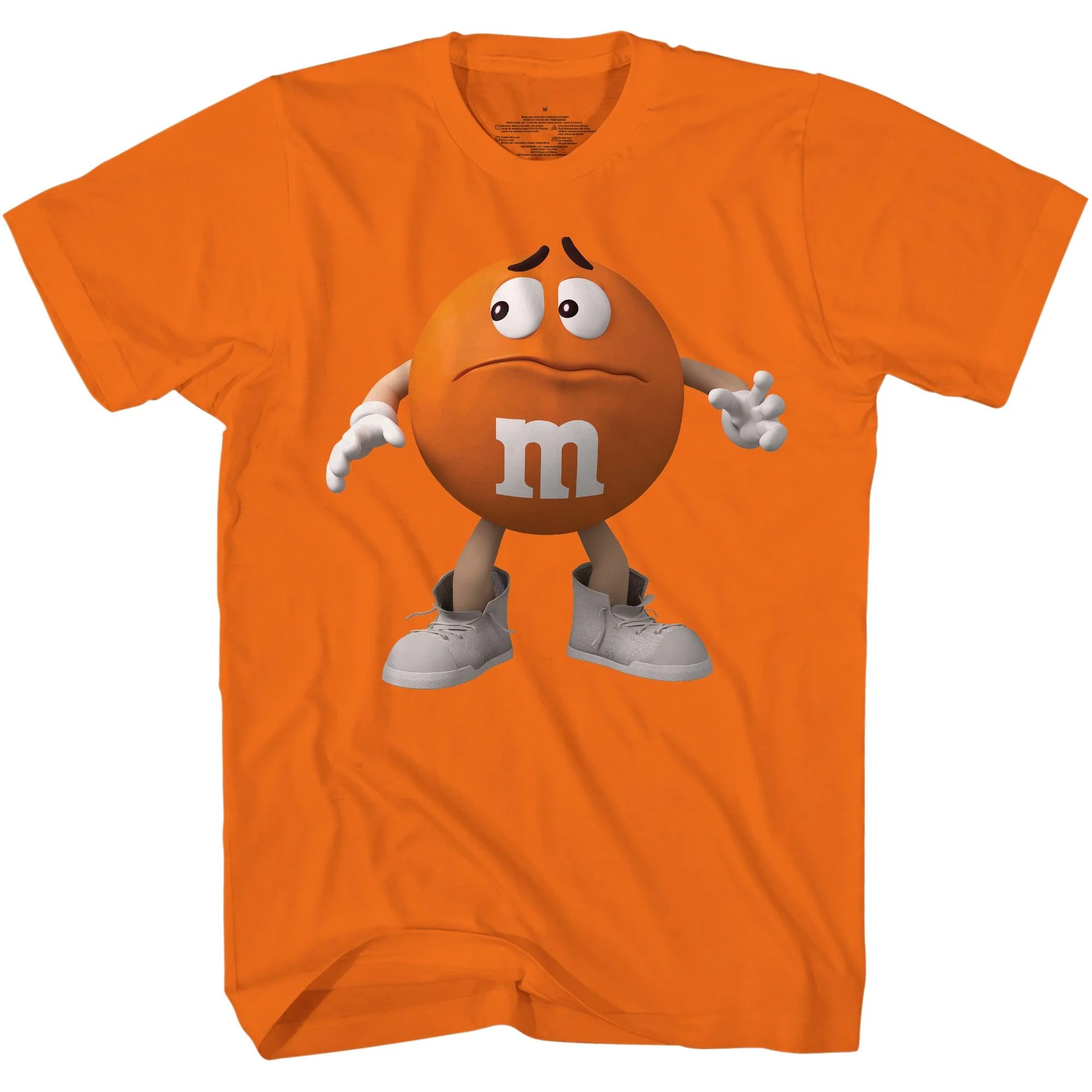 M&M's Candy Character Face Adult T-Shirt - Image 2