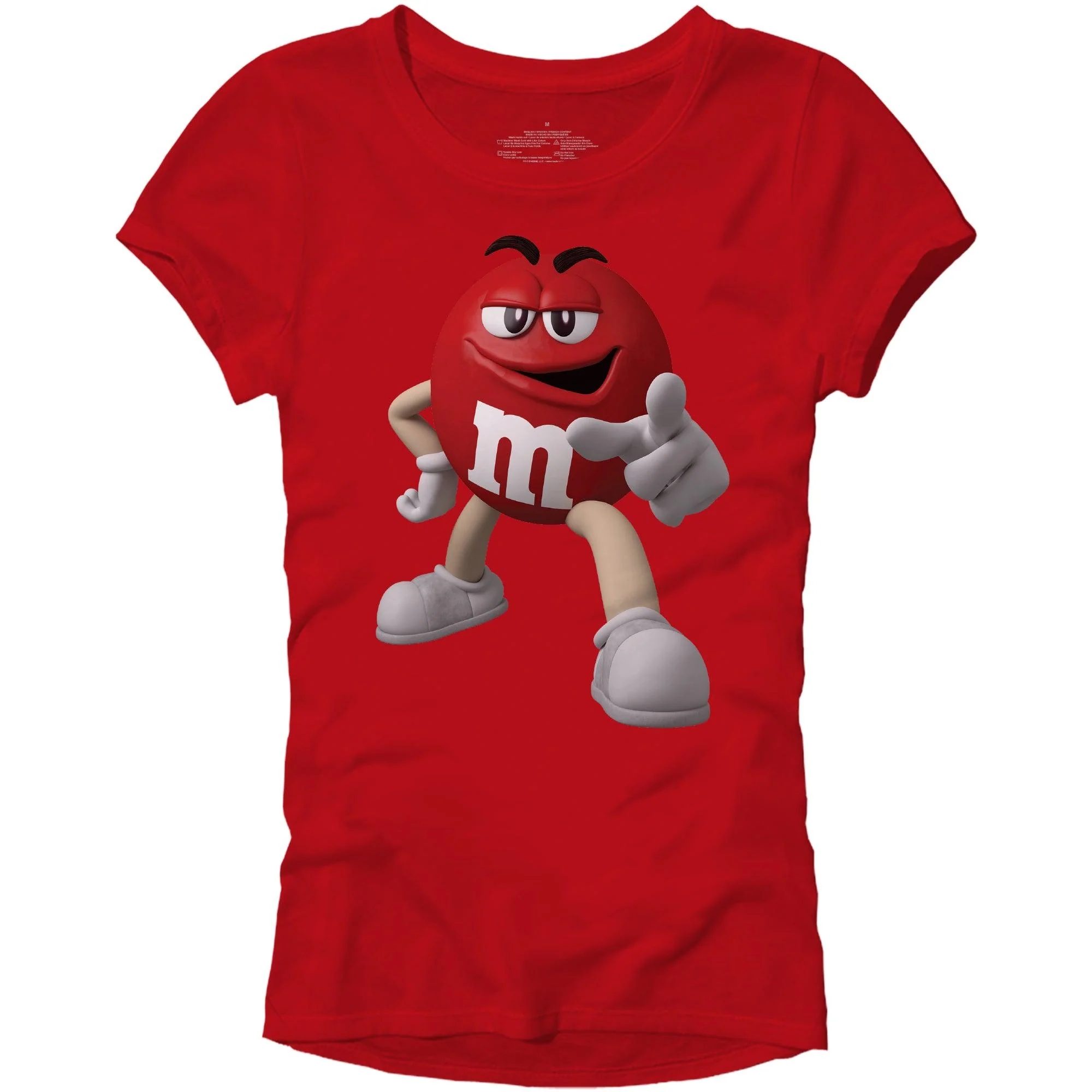 M&M's Candy Character Face Juniors T-Shirt - Image 2