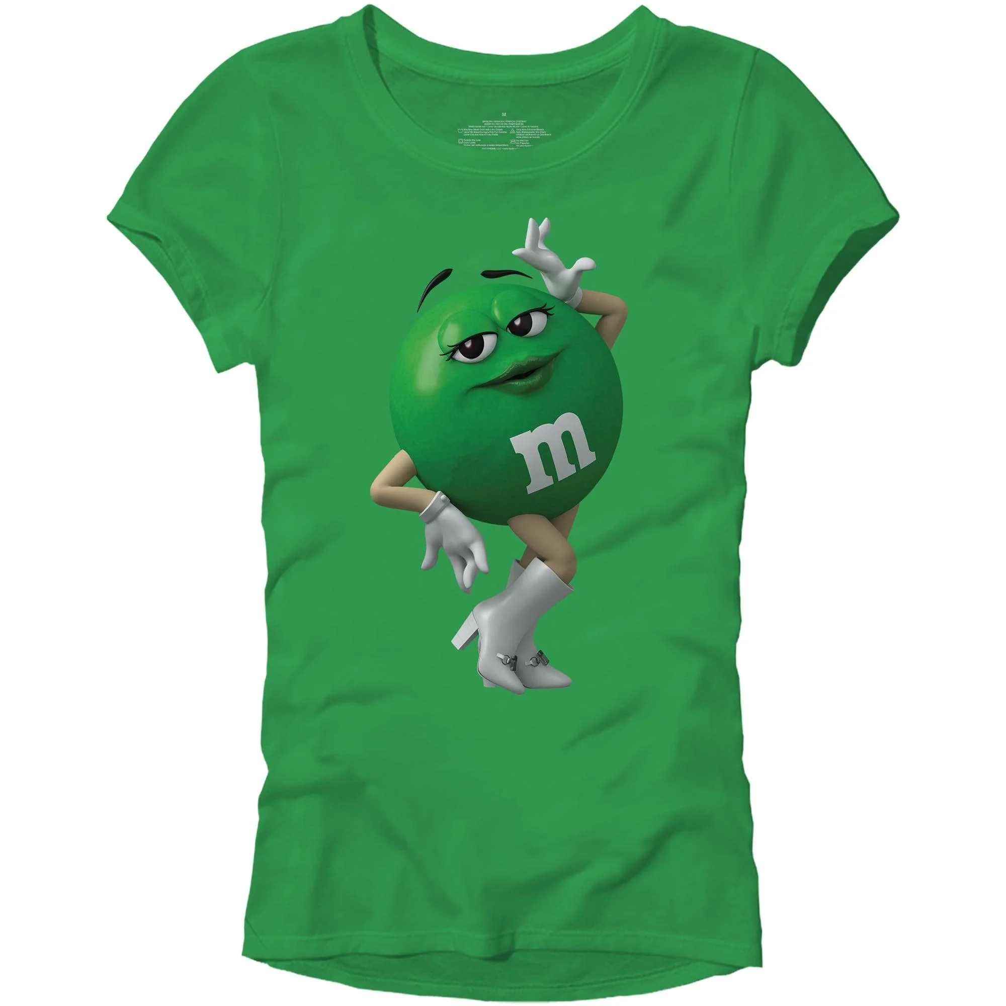 M&M's Candy Character Face Juniors T-Shirt - Image 3