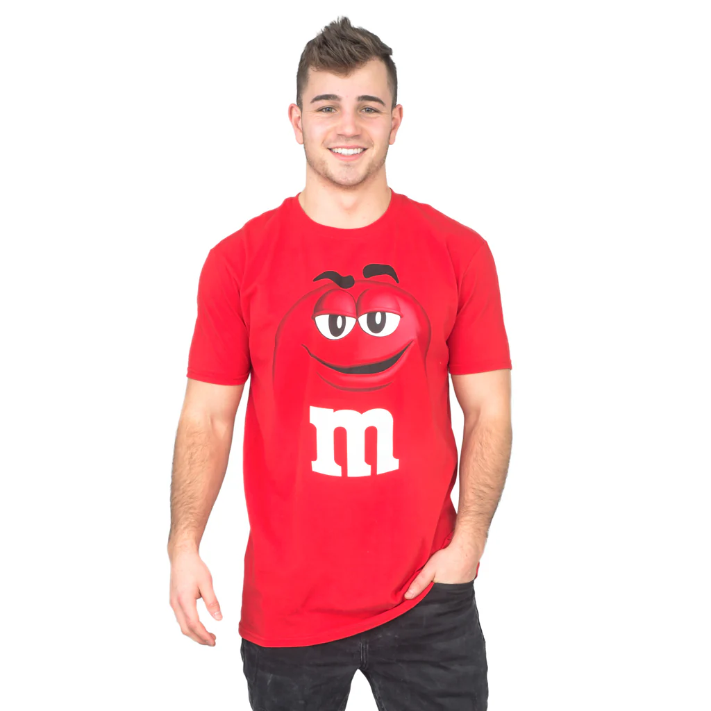 M&M's Candy Silly Character Face Adult T-Shirt - Image 2