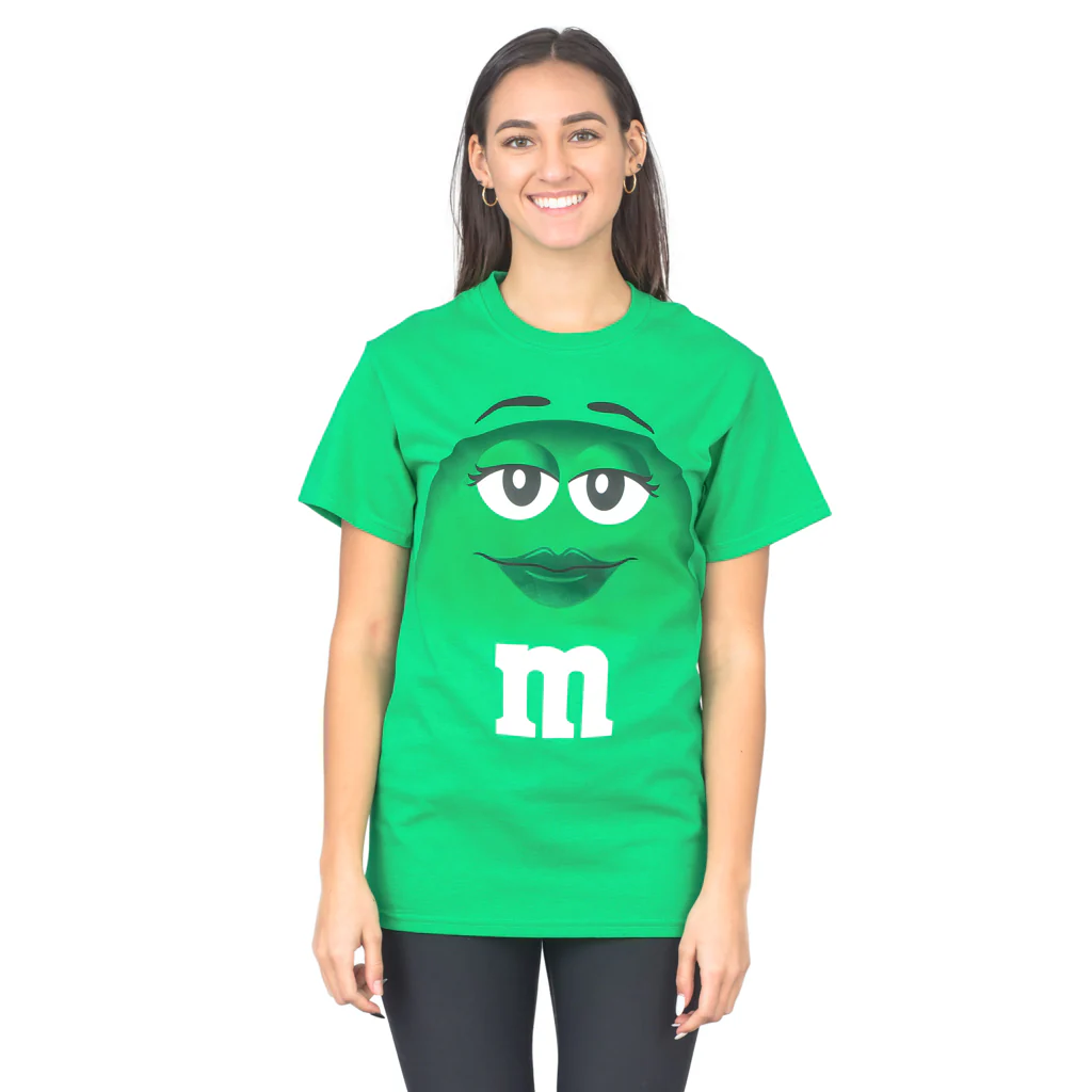 M&M's Candy Silly Character Face Adult T-Shirt - Image 3