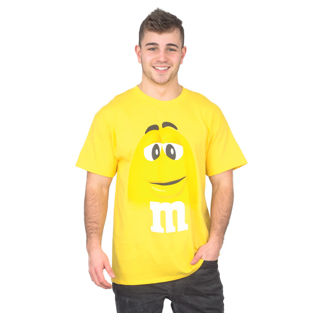M&M's Candy Silly Character Face Adult T-Shirt - Image 4
