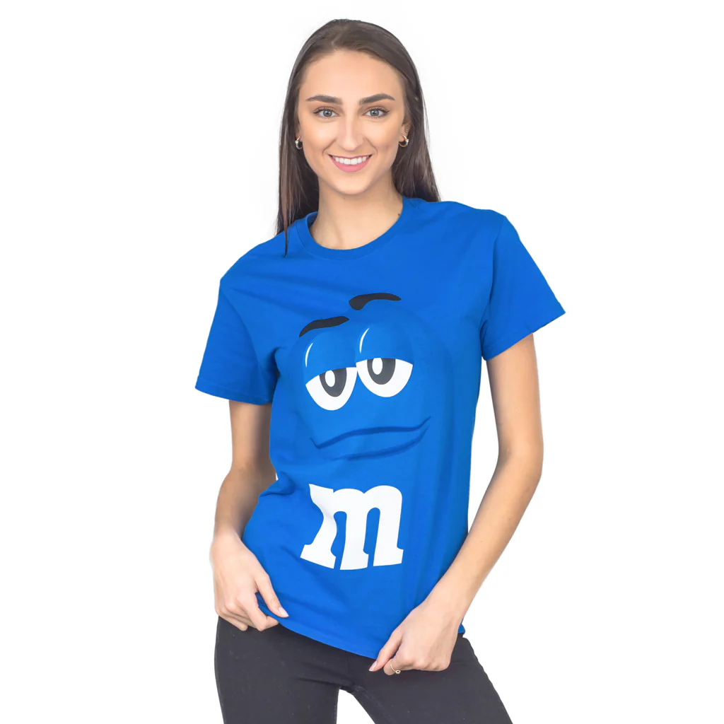 M&M's Candy Silly Character Face Adult T-Shirt - Image 6