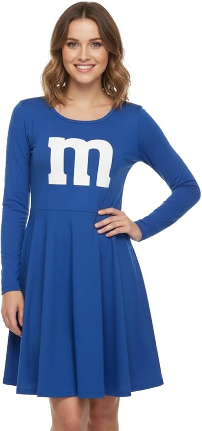 M Team Long Sleeve Women’s Halloween Cosplay Costume Dress (6 Colors)