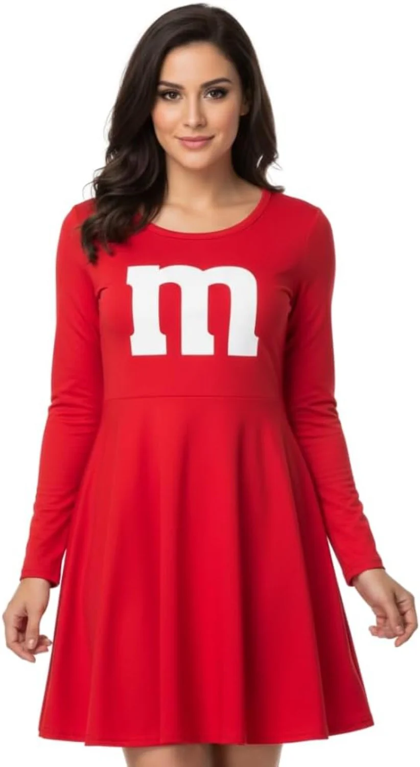 M Team Long Sleeve Women’s Halloween Cosplay Costume Dress (6 Colors) - Image 2