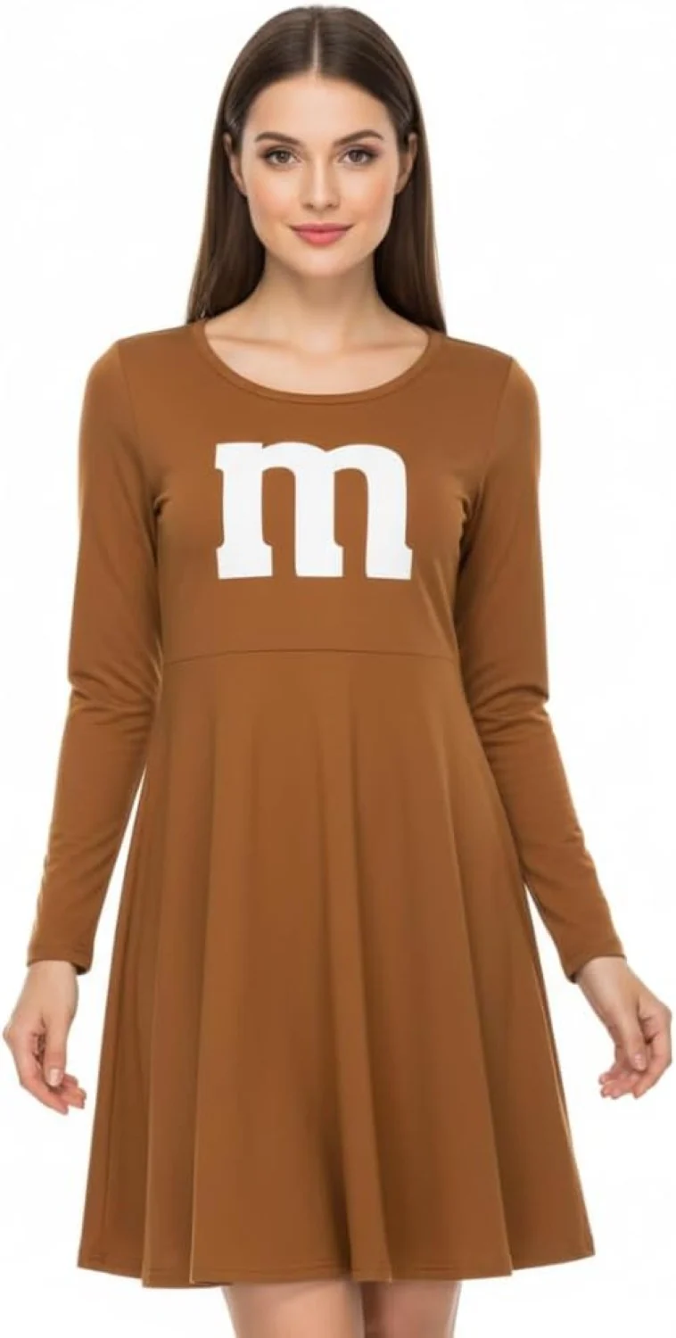 M Team Long Sleeve Women’s Halloween Cosplay Costume Dress (6 Colors) - Image 3