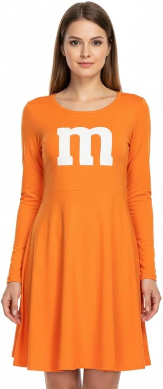 M Team Long Sleeve Women’s Halloween Cosplay Costume Dress (6 Colors) - Image 4