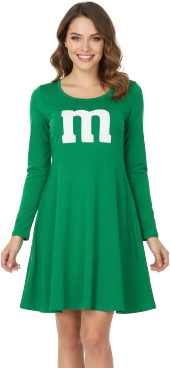 M Team Long Sleeve Women’s Halloween Cosplay Costume Dress (6 Colors) - Image 5