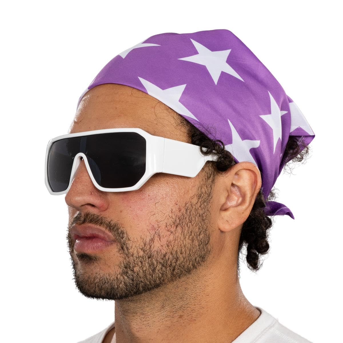 Macho Man Star Printed Costume Bandana and Glasses Set - Image 3