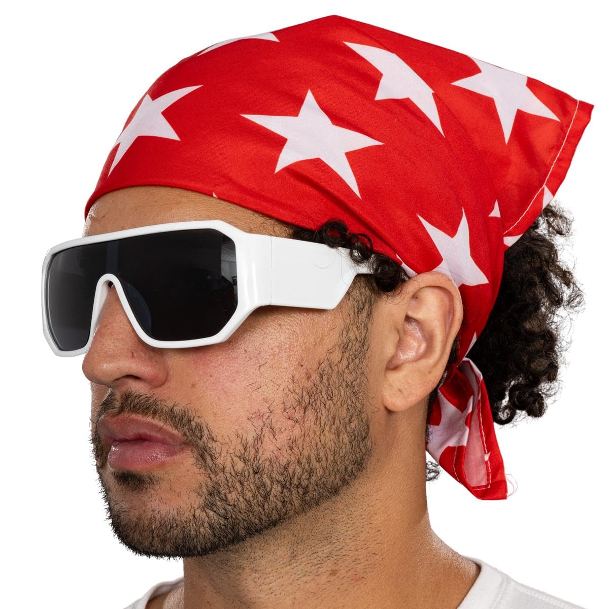 Macho Man Star Printed Costume Bandana and Glasses Set - Image 4