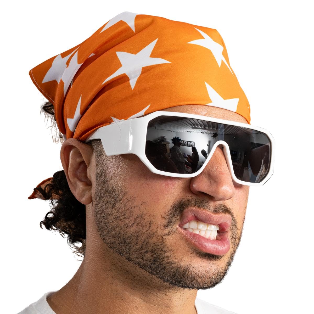 Macho Man Star Printed Costume Bandana and Glasses Set - Image 5