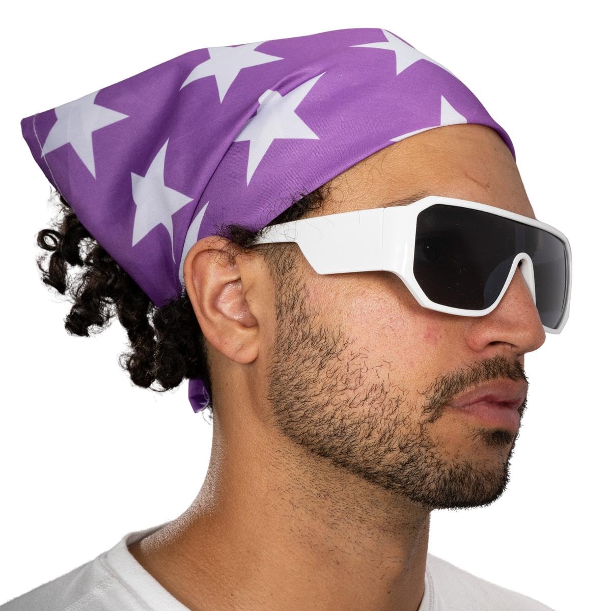 Macho Man Star Printed Costume Bandana and Glasses Set - Image 7