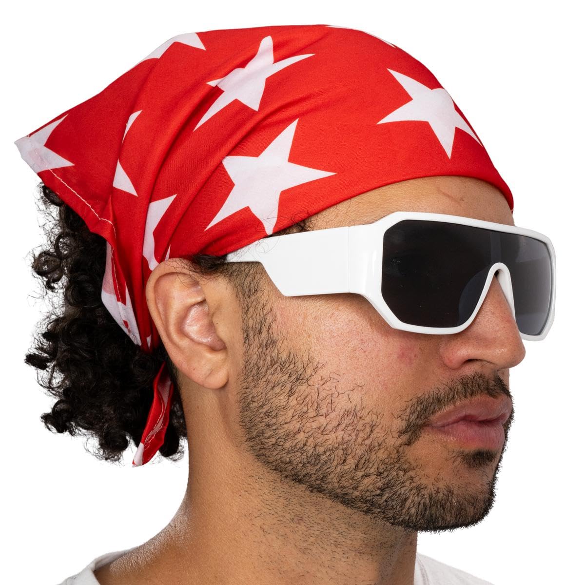 Macho Man Star Printed Costume Bandana and Glasses Set - Image 8