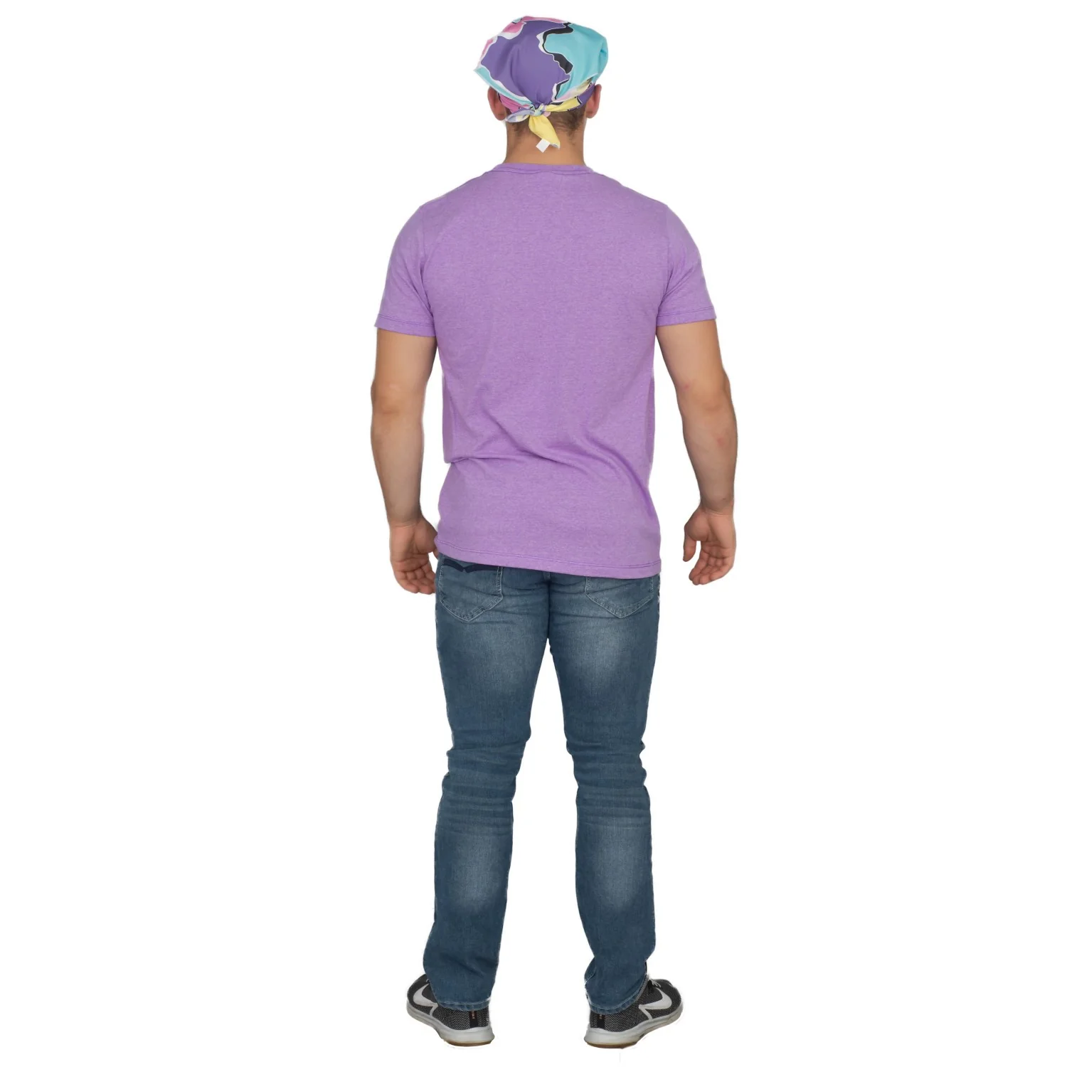 Macho Man T-shirt Bandana and Sunglasses Complete Halloween Cosplay Costume Set - Image 5