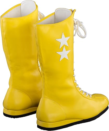 Macho Wrestler Man Madness Halloween Cosplay Costume Yellow Boots - Image 2