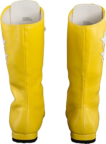 Macho Wrestler Man Madness Halloween Cosplay Costume Yellow Boots - Image 3