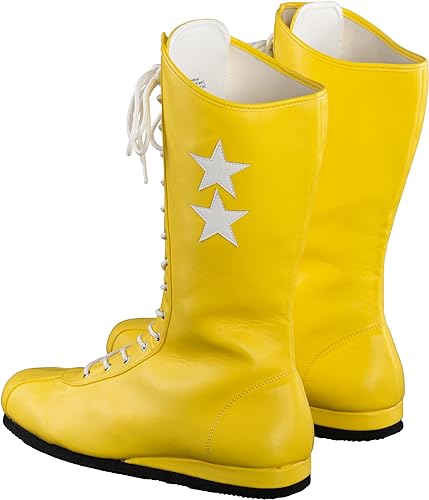 Macho Wrestler Man Madness Halloween Cosplay Costume Yellow Boots - Image 5