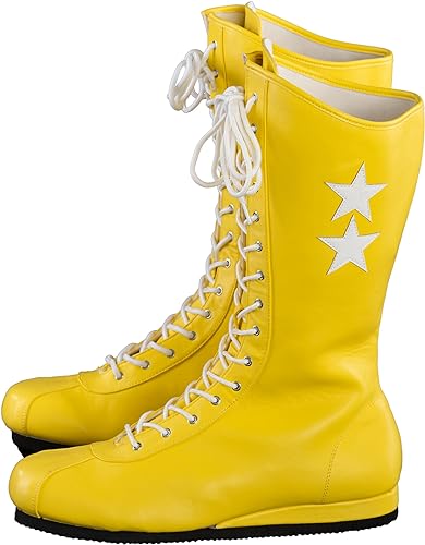 Macho Wrestler Man Madness Halloween Cosplay Costume Yellow Boots - Image 7