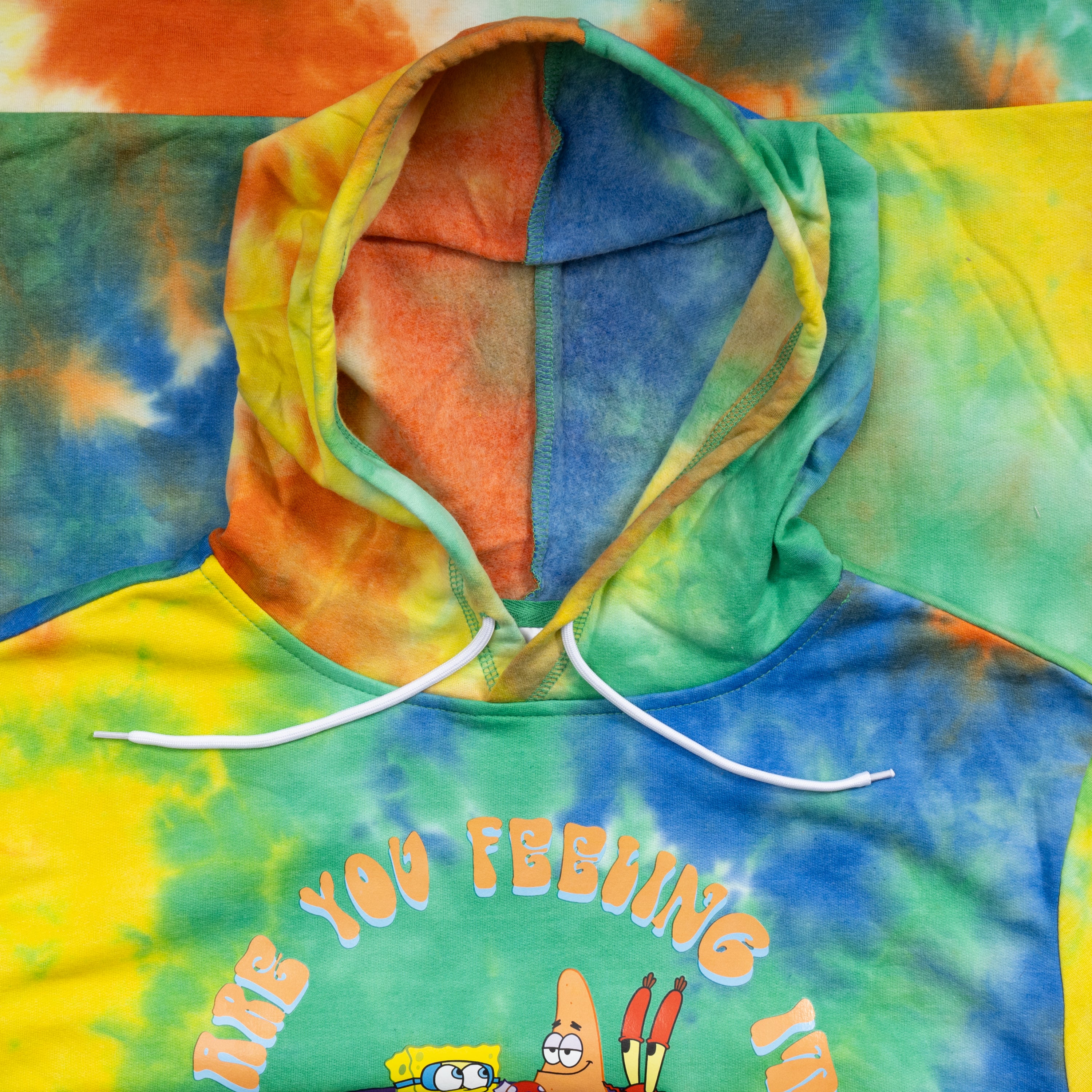 Mad Engine Spongebob Squarepants Patrick Mr. Krabs Pool Tie Dye Mens Hoodie - Image 10