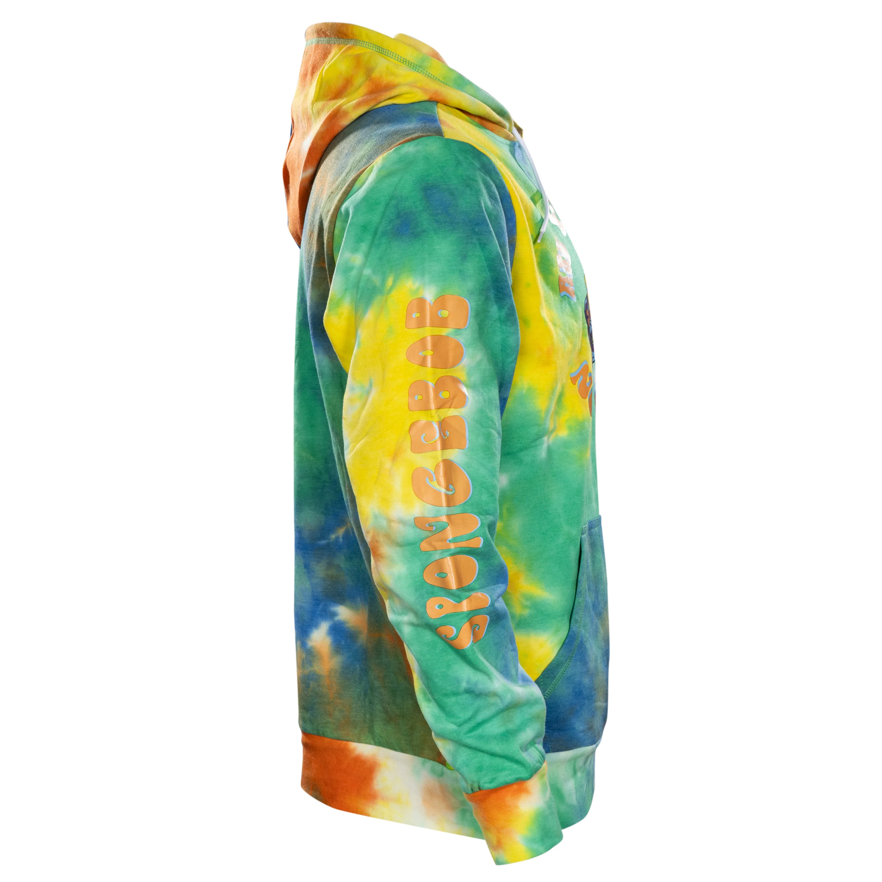 Mad Engine Spongebob Squarepants Patrick Mr. Krabs Pool Tie Dye Mens Hoodie - Image 5