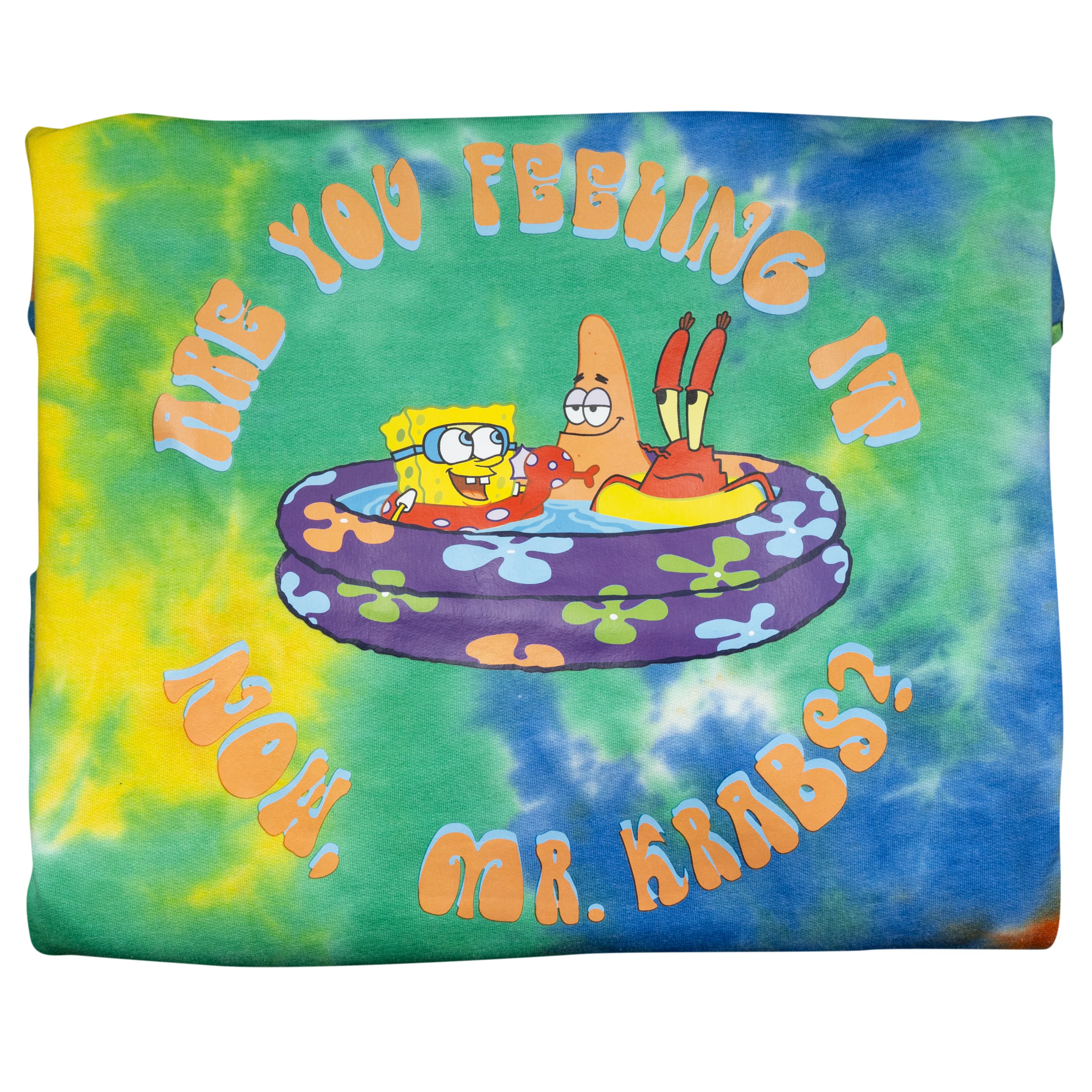 Mad Engine Spongebob Squarepants Patrick Mr. Krabs Pool Tie Dye Mens Hoodie - Image 9