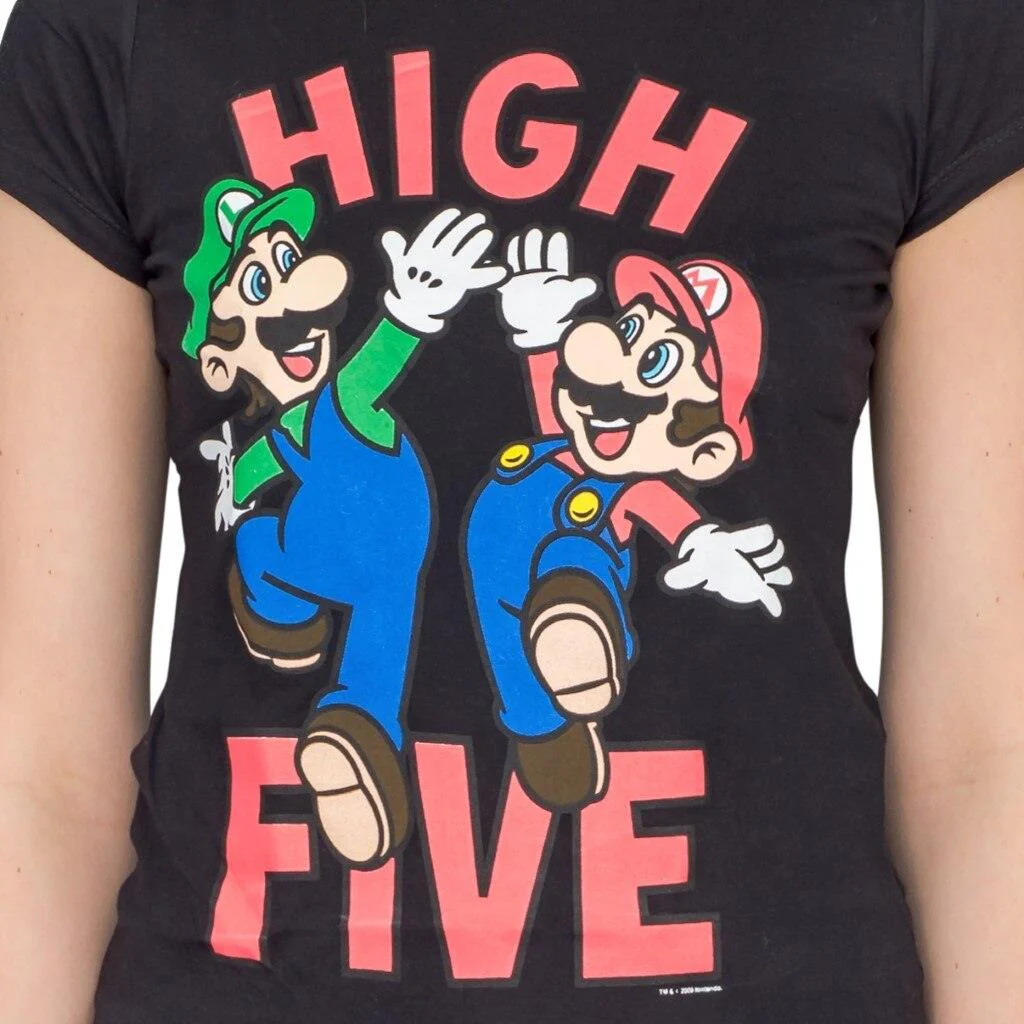 Mario & Luigi High Five Sheer T-shirt