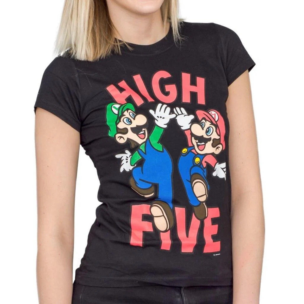 Mario & Luigi High Five Sheer T-shirt - Image 2