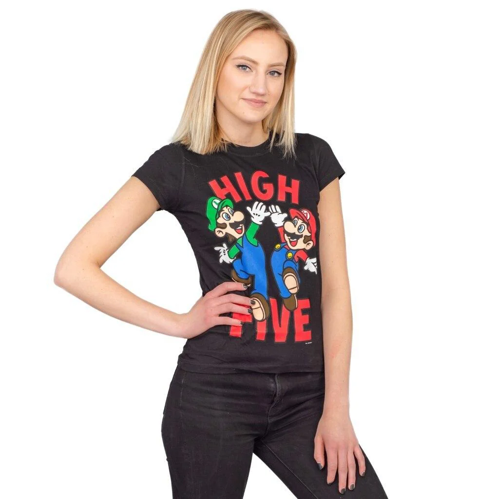 Mario & Luigi High Five Sheer T-shirt - Image 3