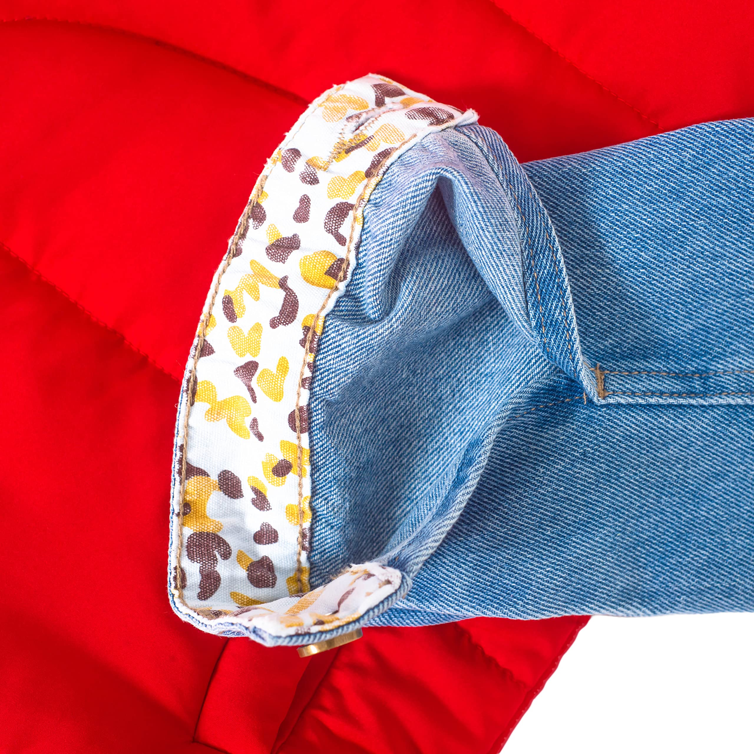 Marty McFly Denim Shirt and Red Puffy Vest Halloween Costume Cosplay - Image 4