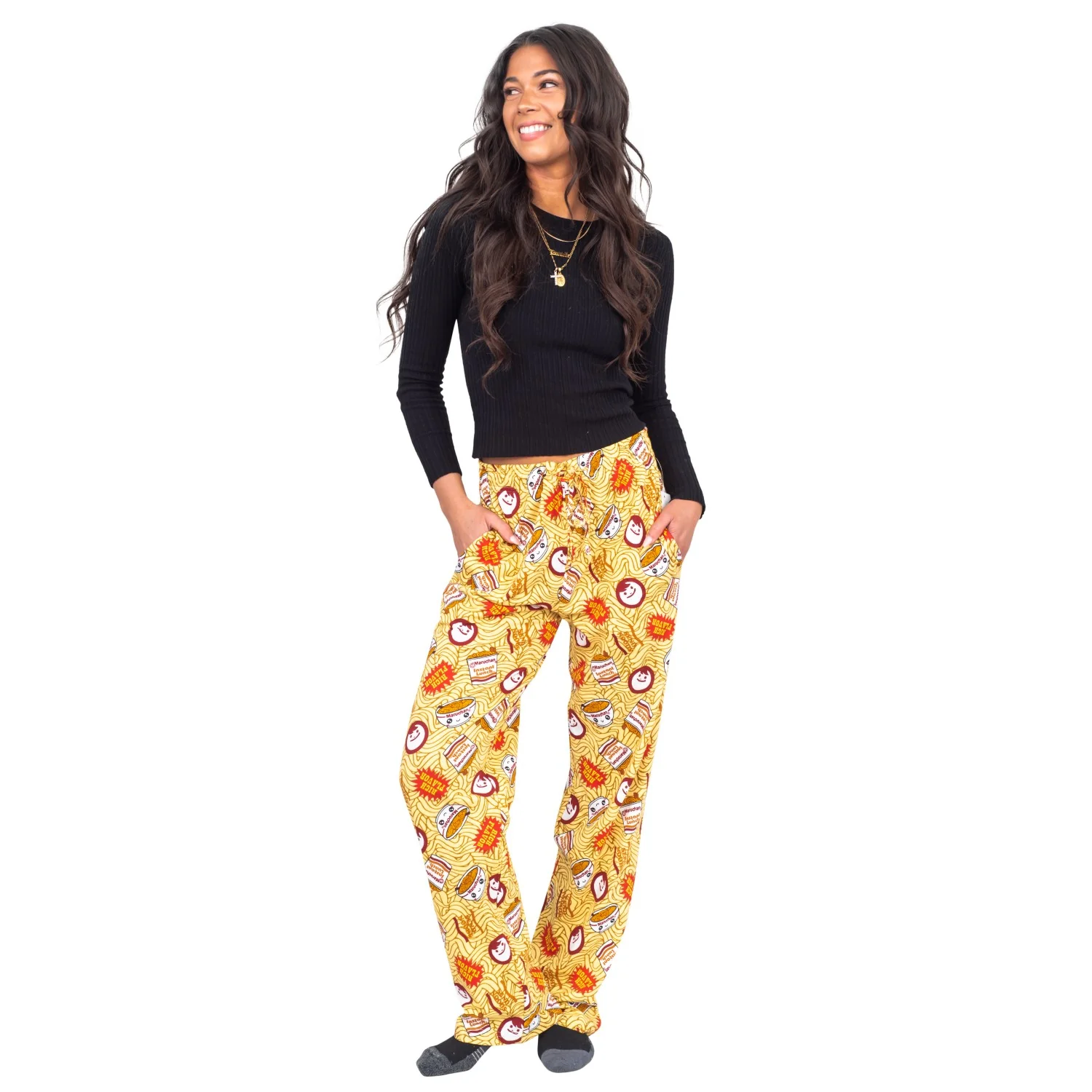 Maruchan Toss Noodle Adult Unisex Christmas Lounge Pants - Image 5