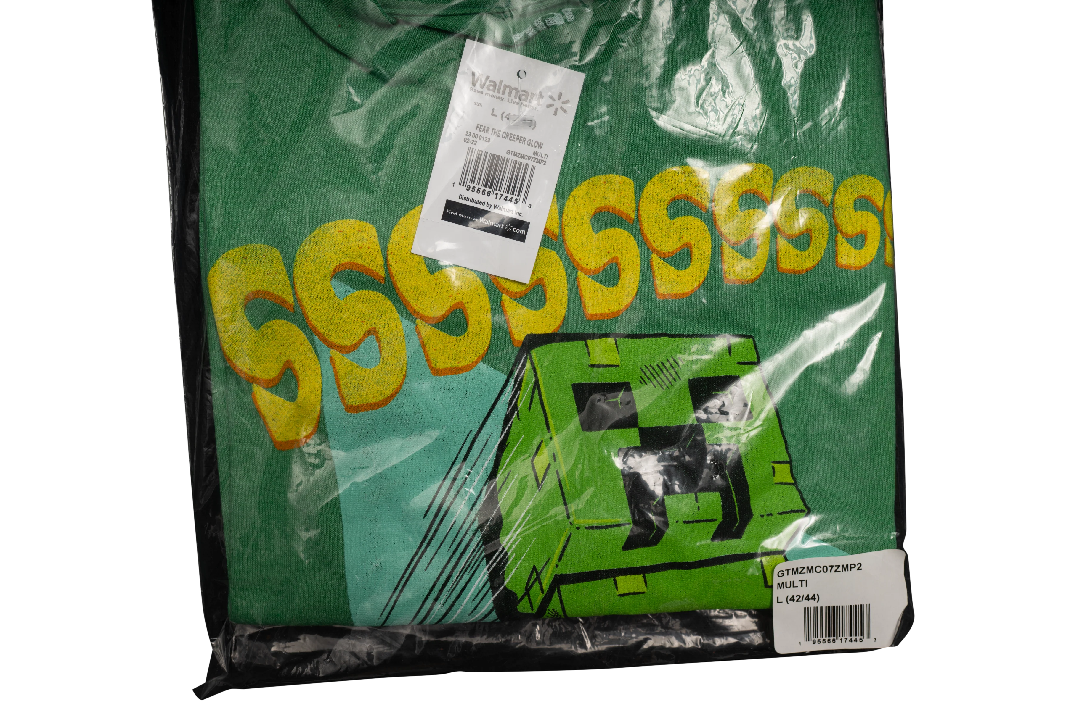Men's Minecraft Fear the Creeper Glow in Dark 2 Piece Set T-shirt - Image 3