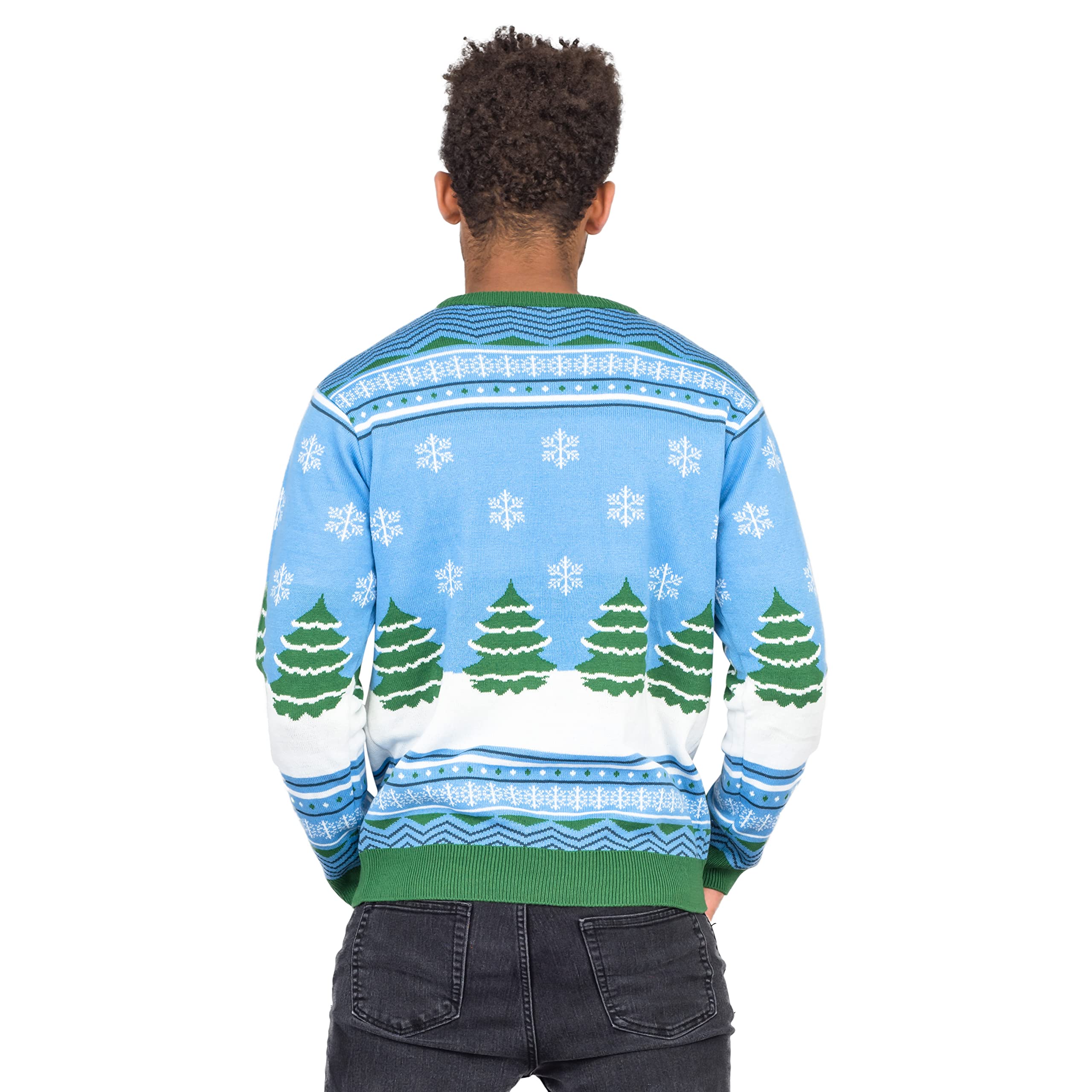 National Lampoon Christmas Vacation Blue Eddies Ugly Christmas Sweater - Image 4