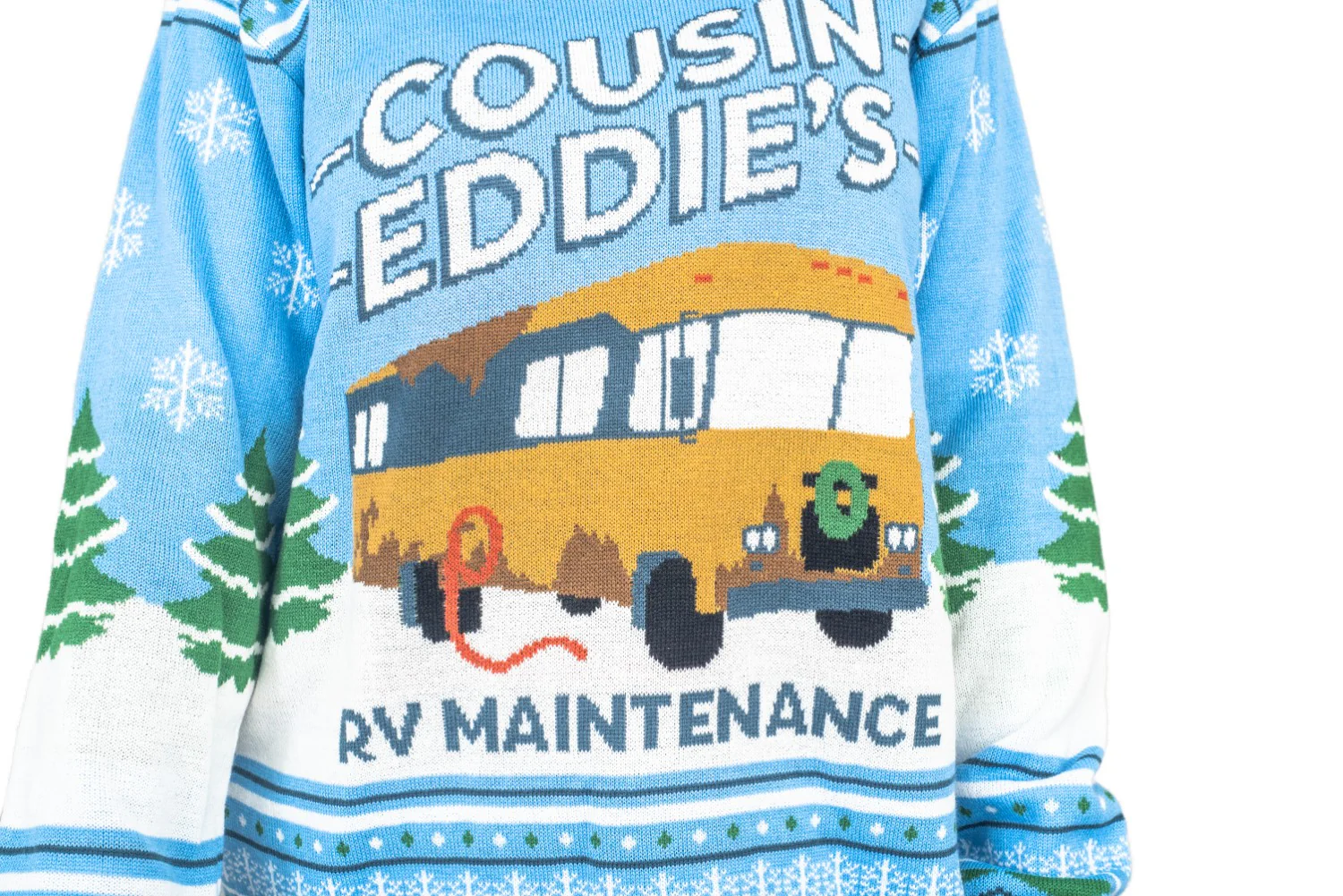 National Lampoon Christmas Vacation Blue Eddies Ugly Christmas Sweater - Image 8