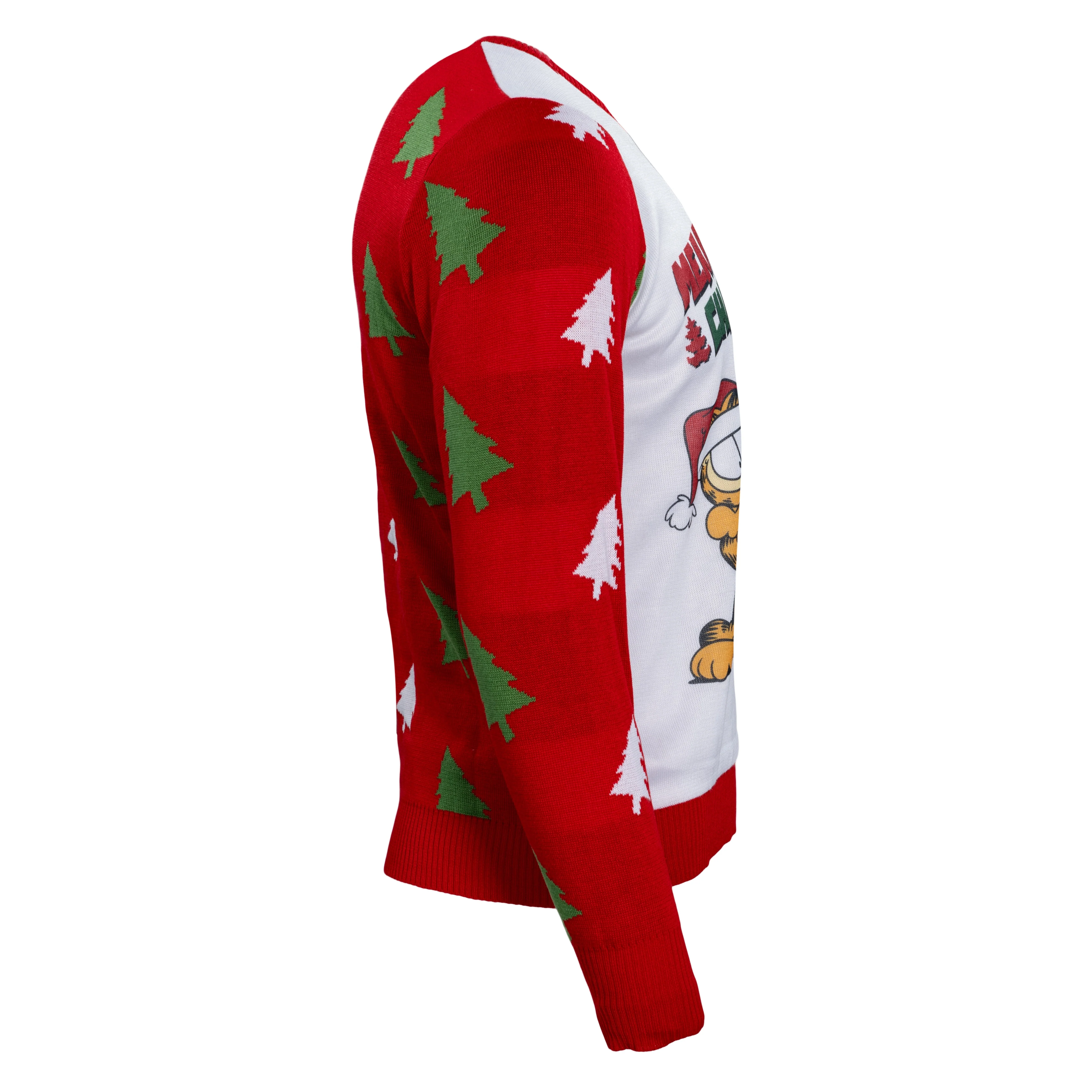 Merry Christmas Garfield Odie Xmas Tree Sweater - Image 9
