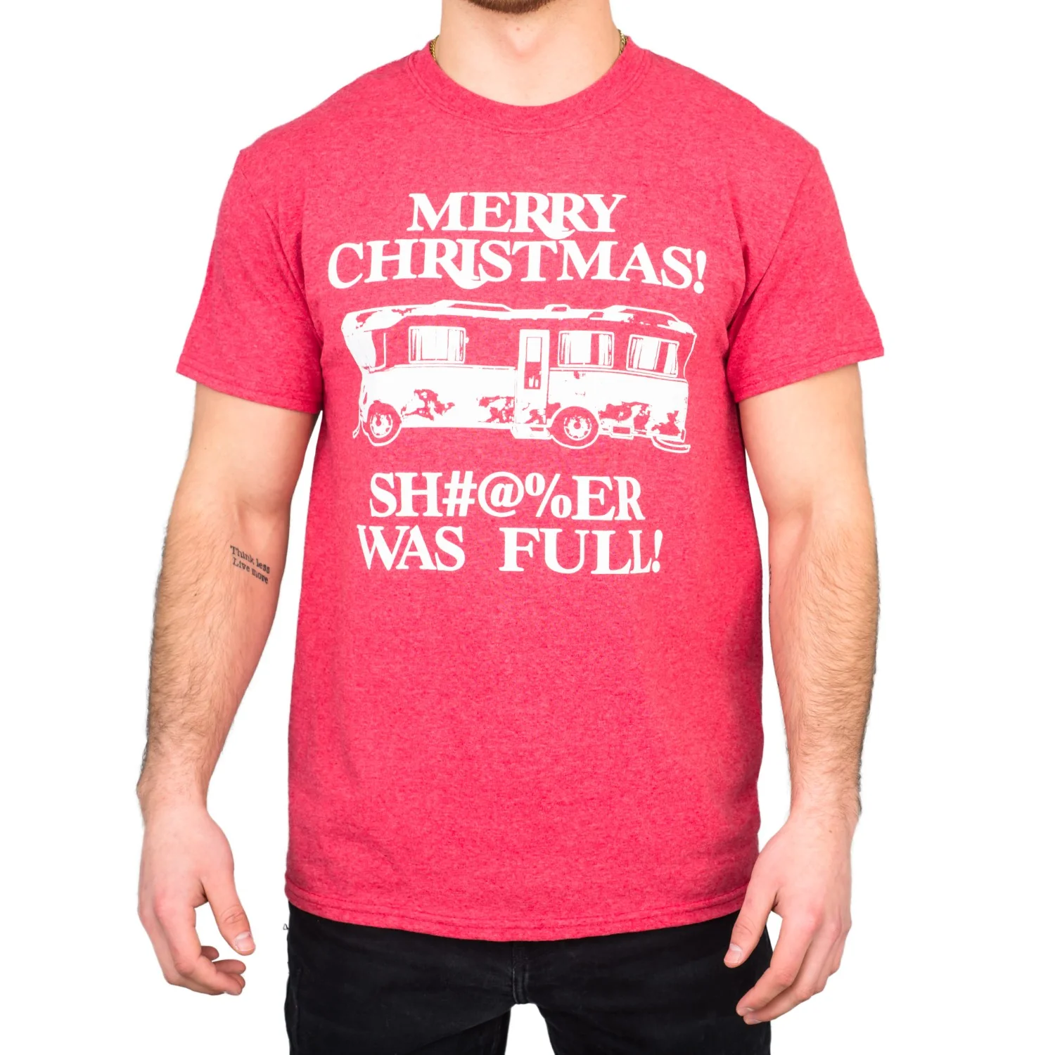 Merry Christmas Adult Unisex Bathroom Was Full Griswolds Adult T-shirt - Image 8